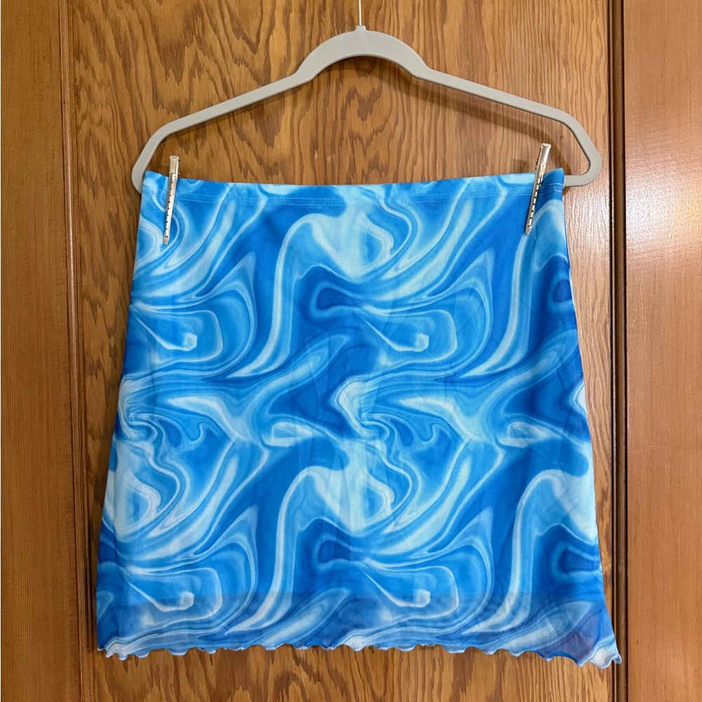 Blue Swirl Women's Skirt